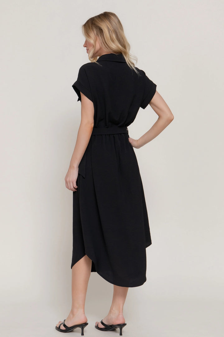 Shirt Dress With Waist Belt