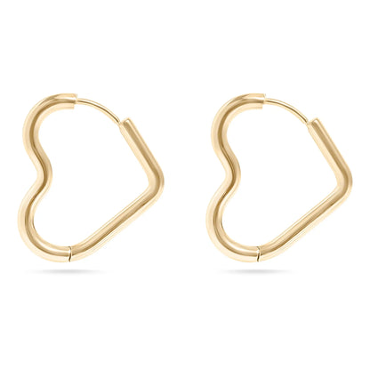 Heart Hoop Earrings