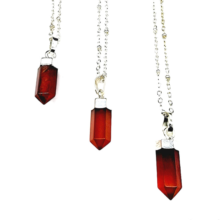 Petite Cylindrical  Crystal Point Necklace