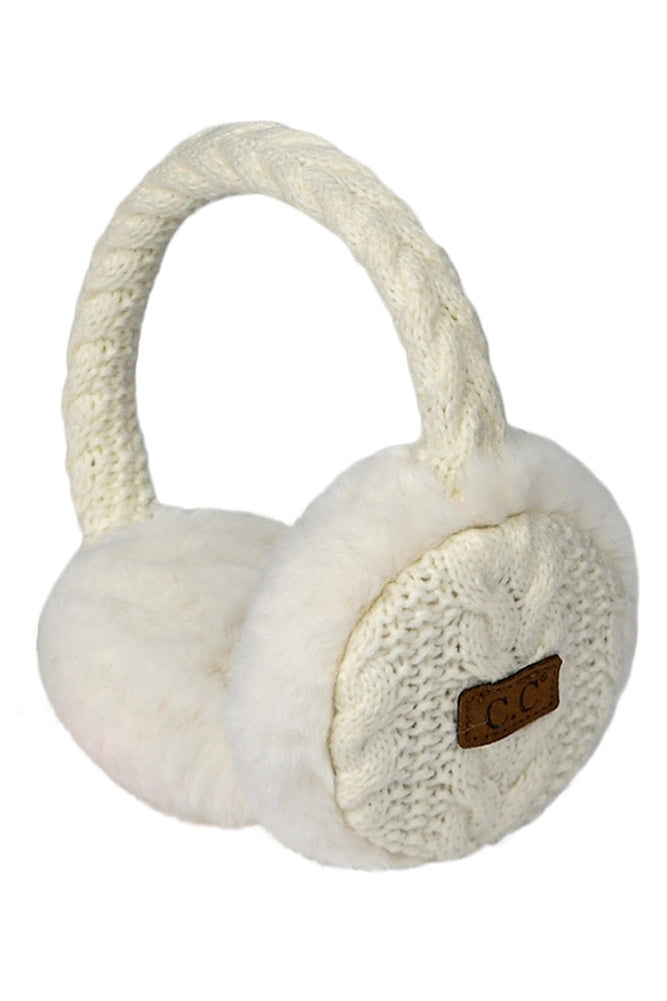 Braided Cable Knit Ear Muffs