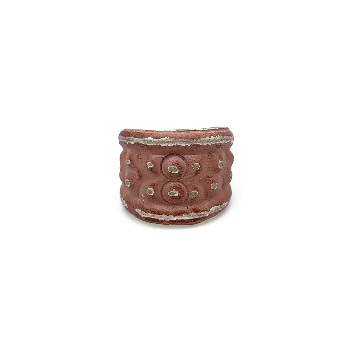 Silver Patina Cuff Ring