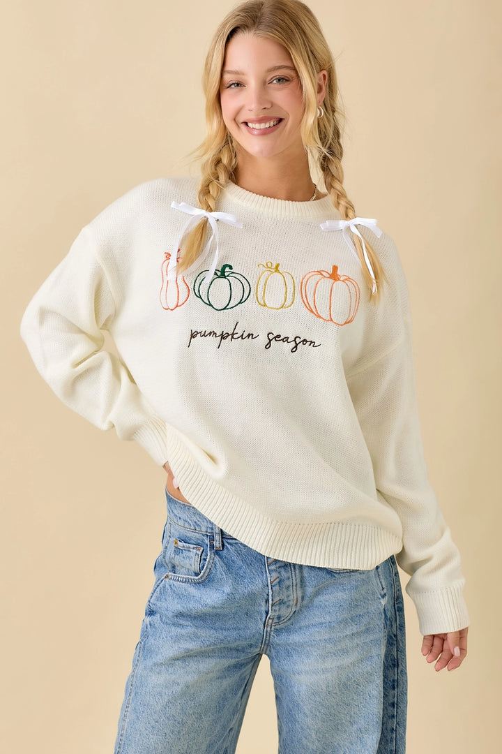 Pumpkin Season Knit Sweater