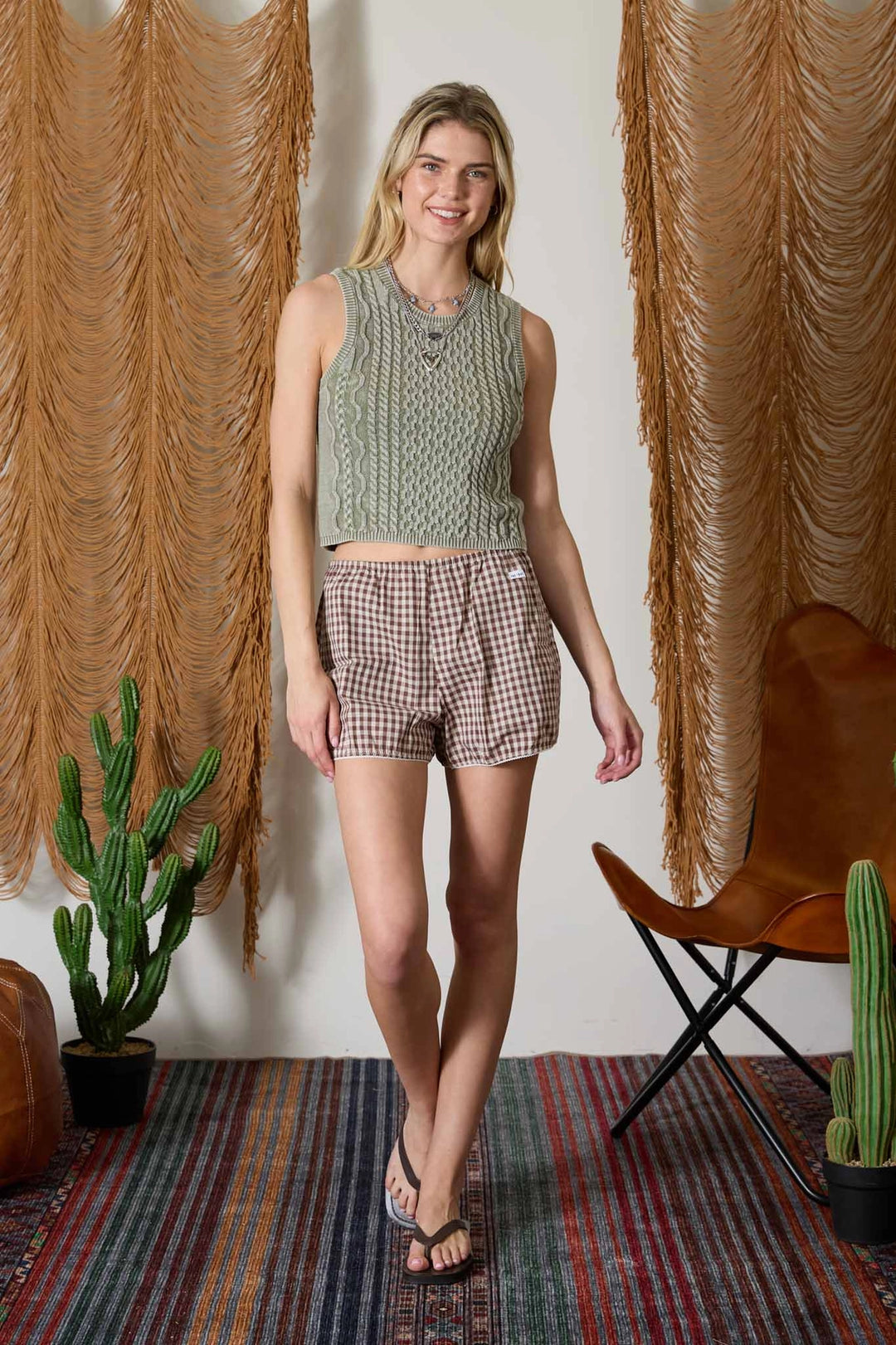 Cable Knit Summer Top