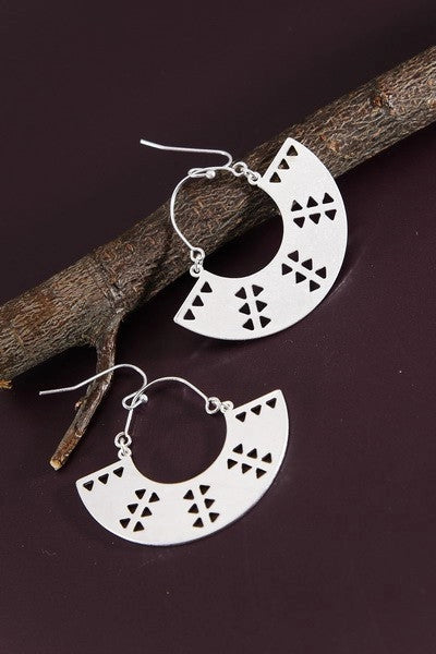 Vintage Geometric Drop Earrings