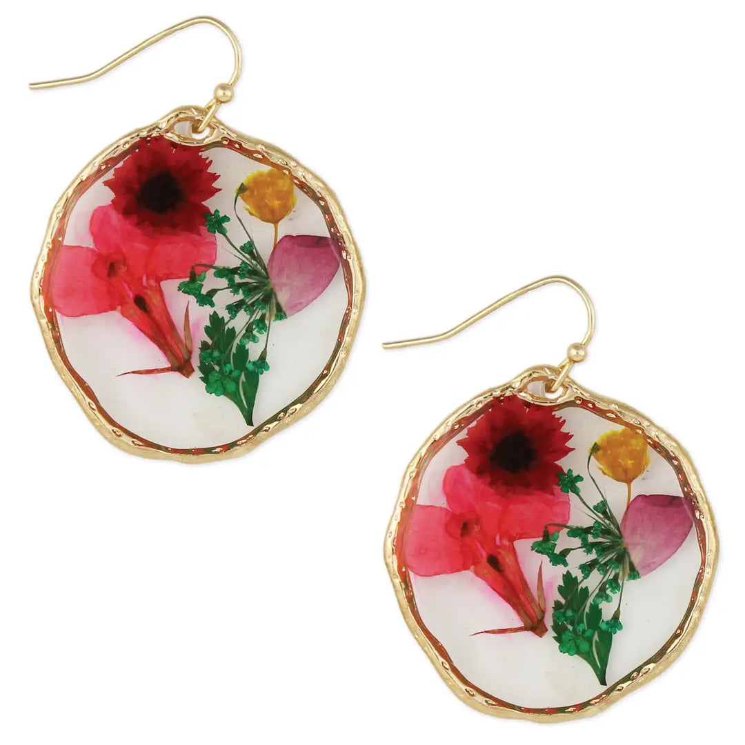 Pressed Flowers Earring Collection