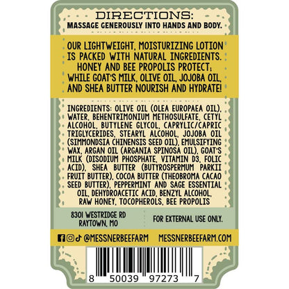 Peppermint Sage - Milk and Honey Lotion 2oz