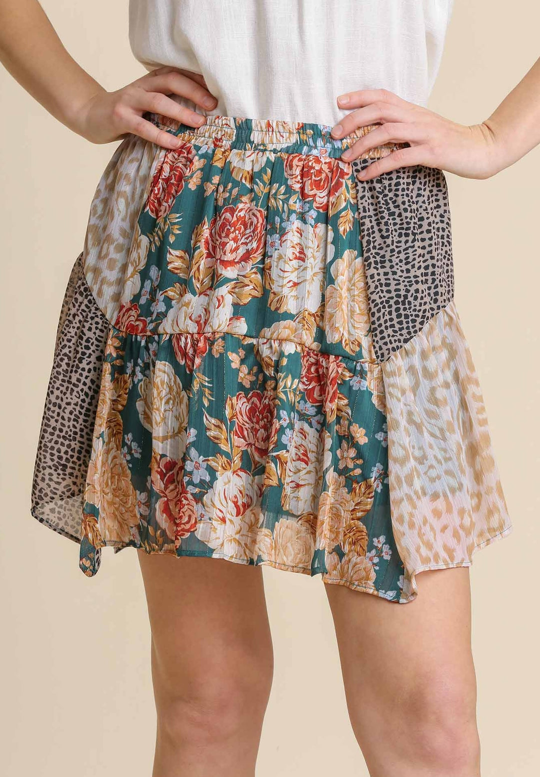 Mixed Flora + Fauna Skirt