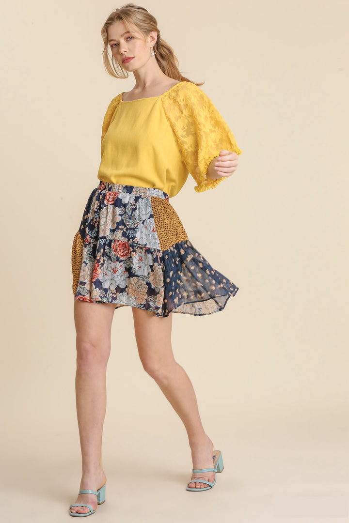 Mixed Flora + Fauna Skirt