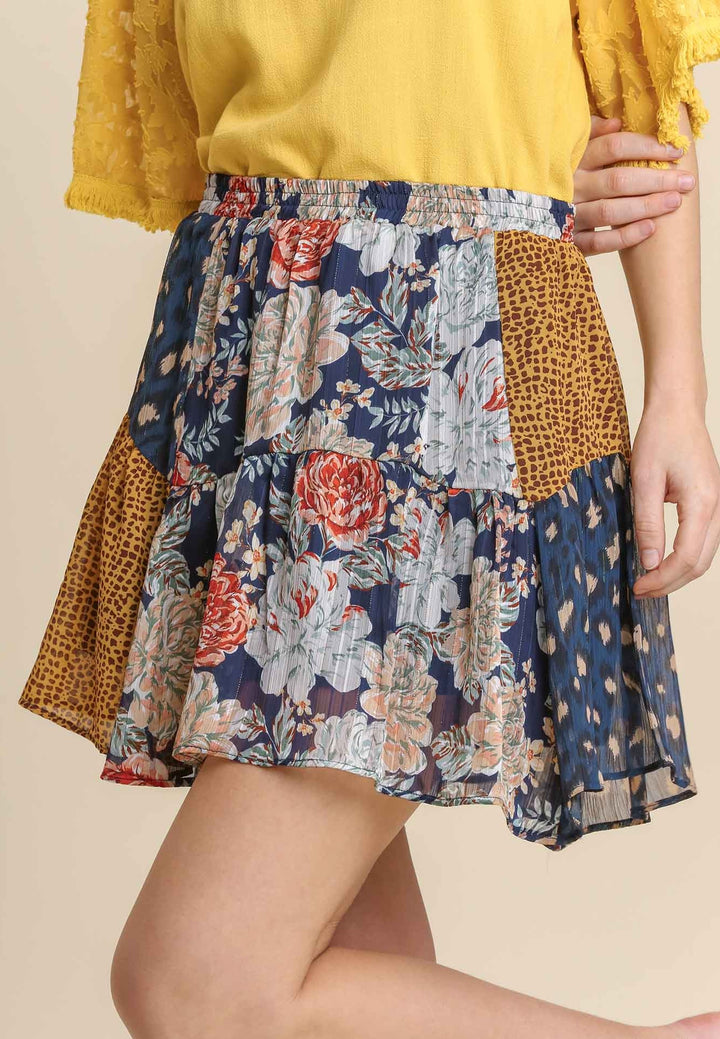 Mixed Flora + Fauna Skirt