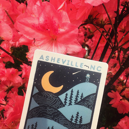Blue Ridge Mountains - Night Sticker