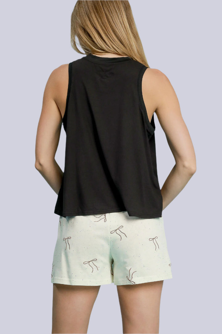 Flowy Crew Neck Tank Top