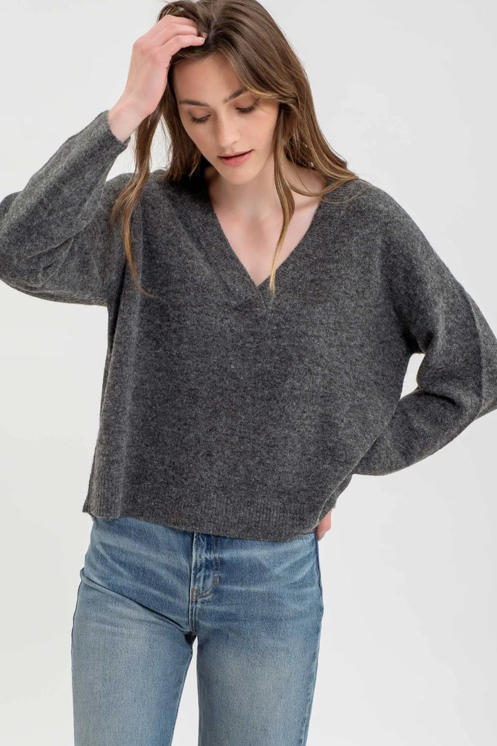 Marle Knit V Neck Sweater