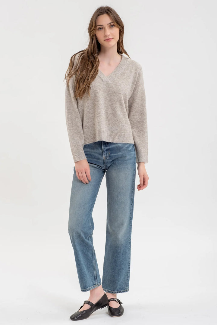 Marle Knit V Neck Sweater