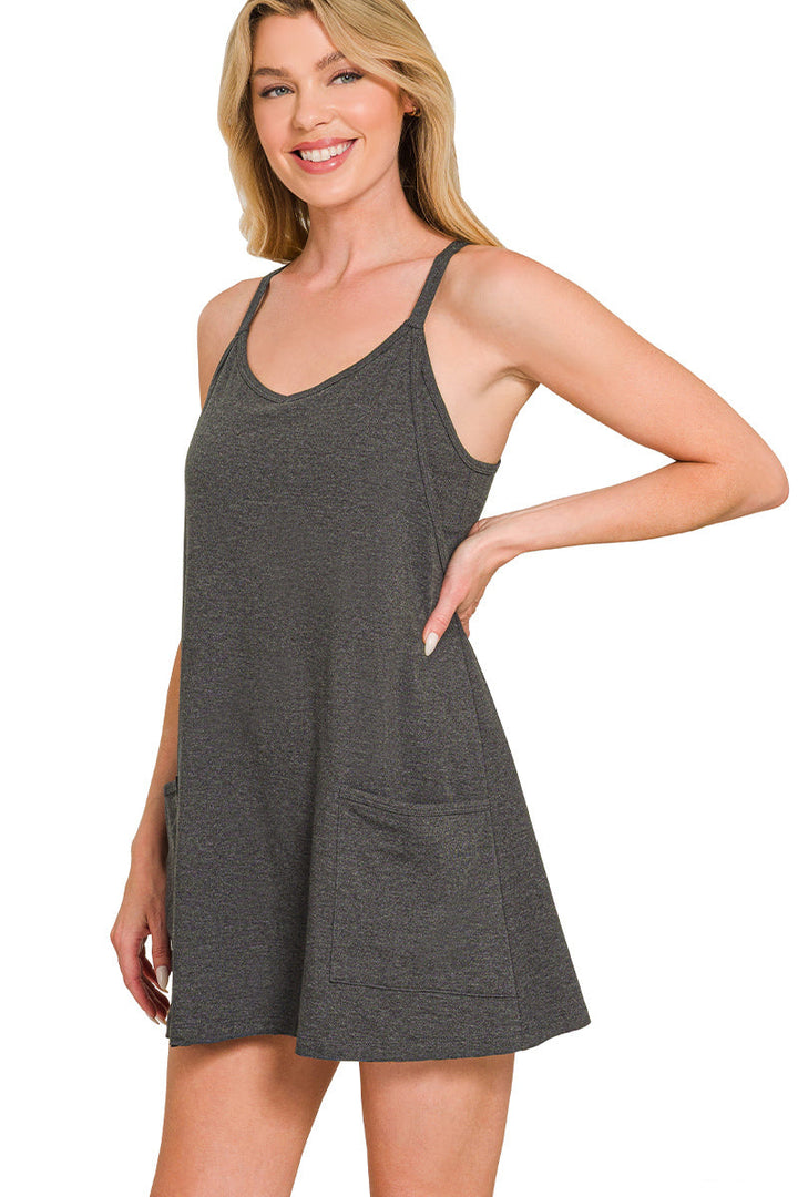 Mini Dress W/ Built In Romper