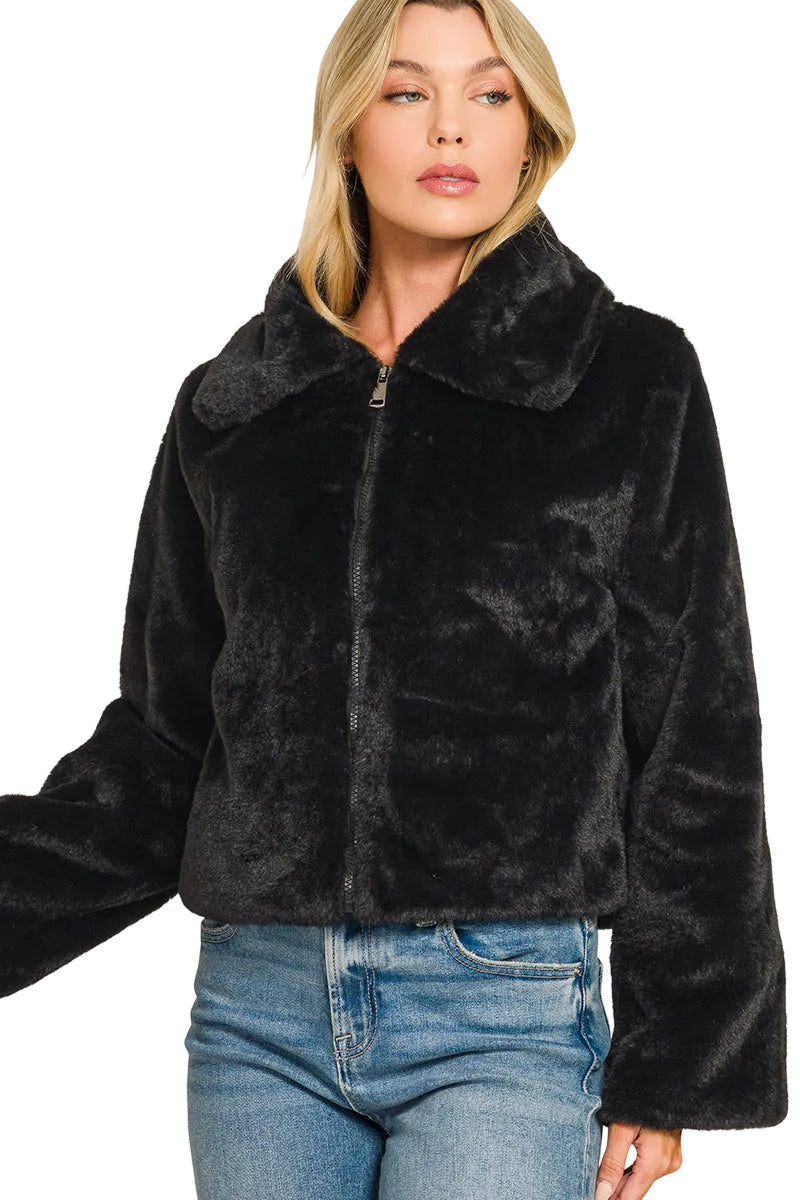 Faux Fur Jacket