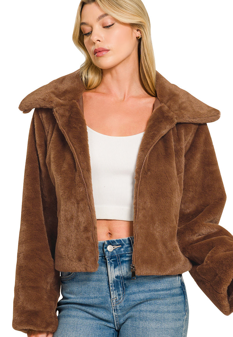 Faux Fur Jacket