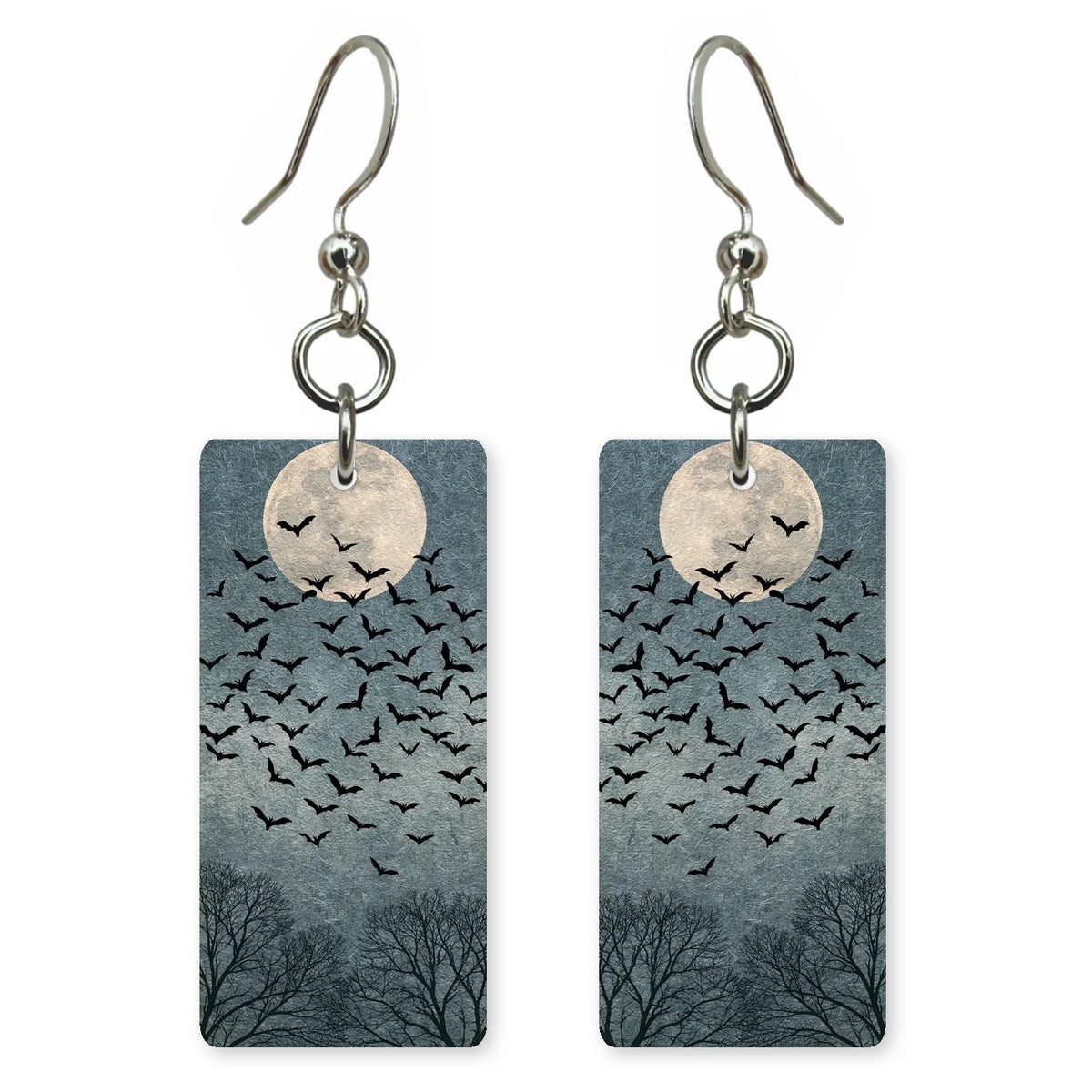 Bat Moon Earrings