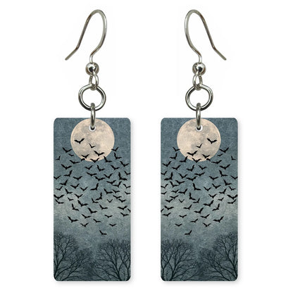 Bat Moon Earrings