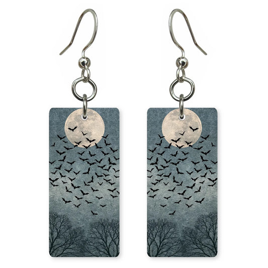 Bat Moon Earrings