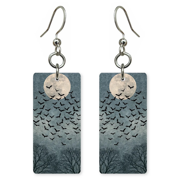 Bat Moon Earrings