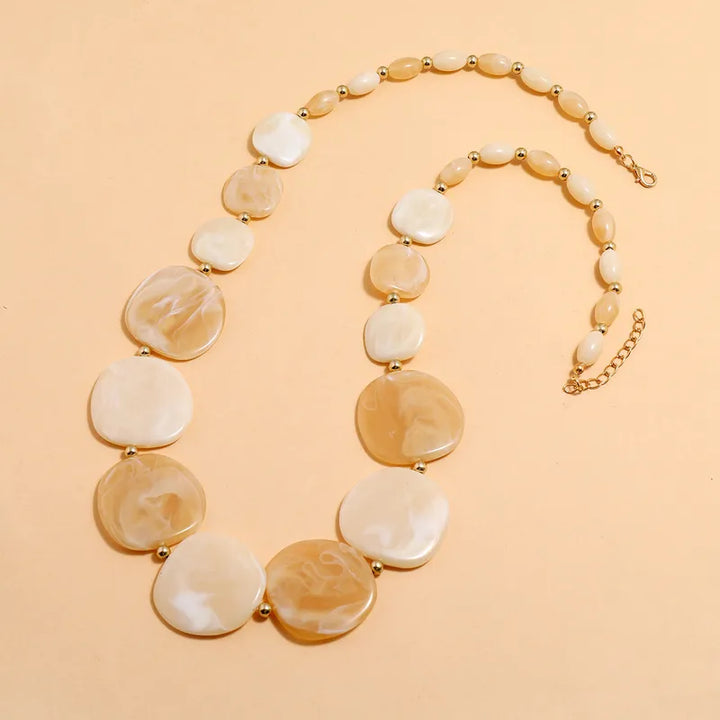 Sand + Ivory Discs Necklace
