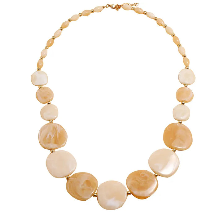 Sand + Ivory Discs Necklace