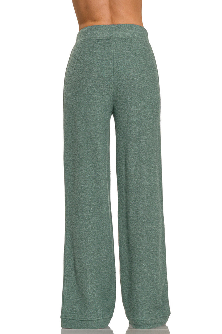 Drawstring Hacci Casual Pants