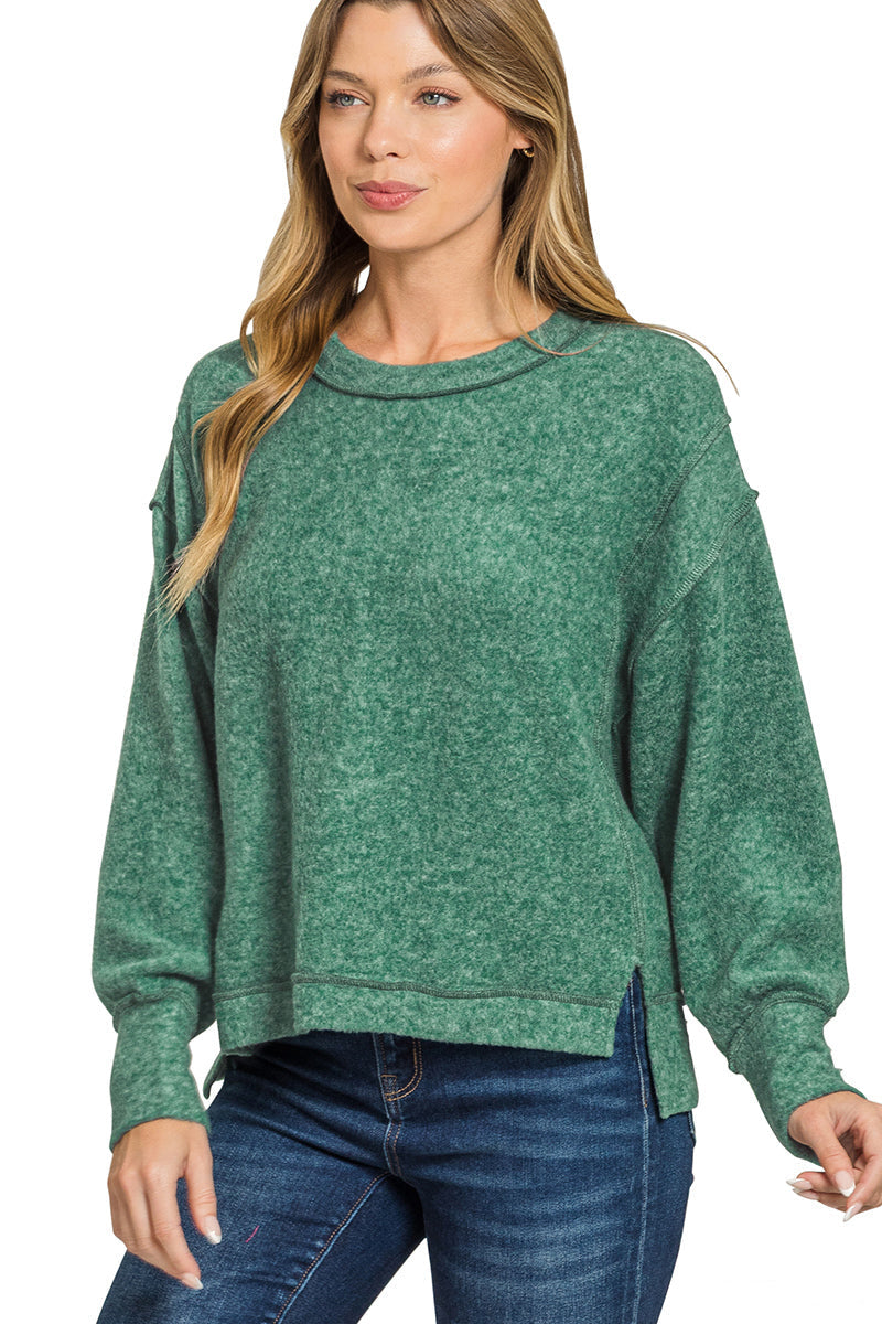 Exposed Seam Hacci Sweater