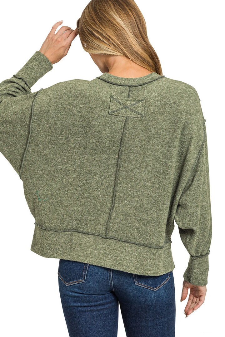 Exposed Seam Hacci Sweater