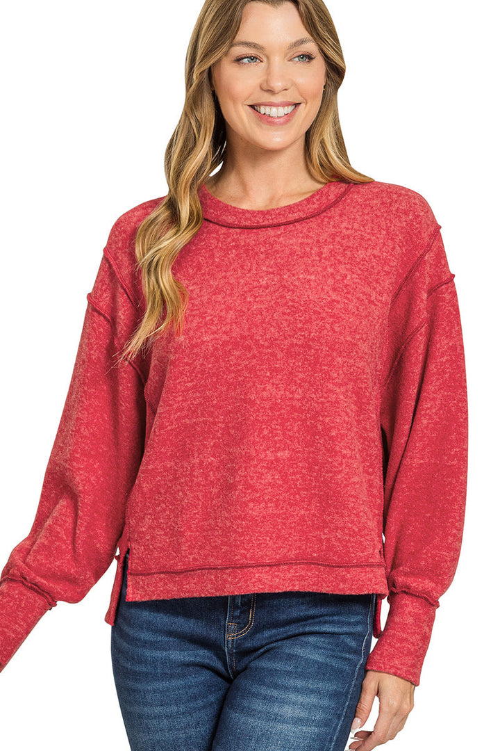 Exposed Seam Hacci Sweater