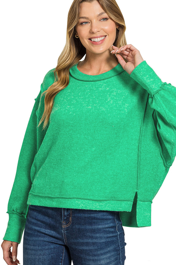 Exposed Seam Hacci Sweater