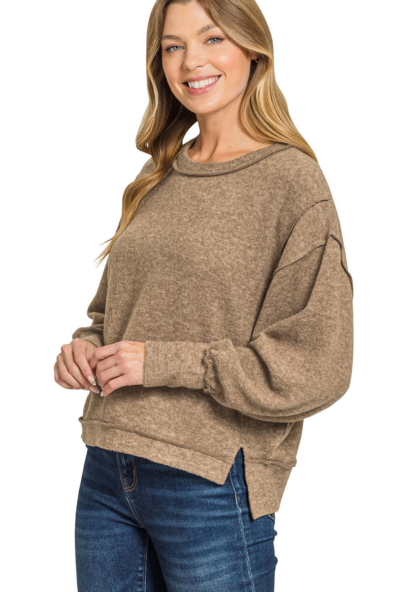Exposed Seam Hacci Sweater