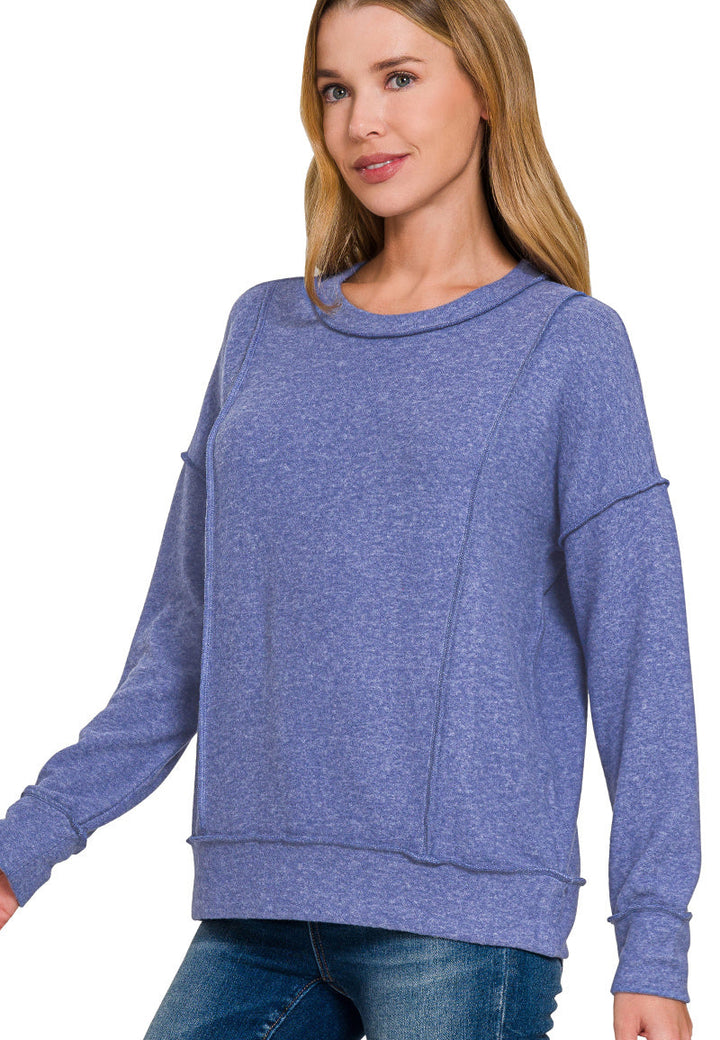 Drop Shoulder Hacci Sweater