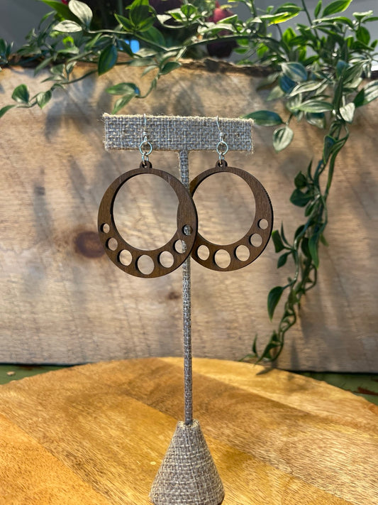 Inner Circles - Laser Cut Wooden Earrings