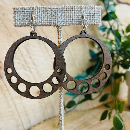 Inner Circles - Laser Cut Wooden Earrings