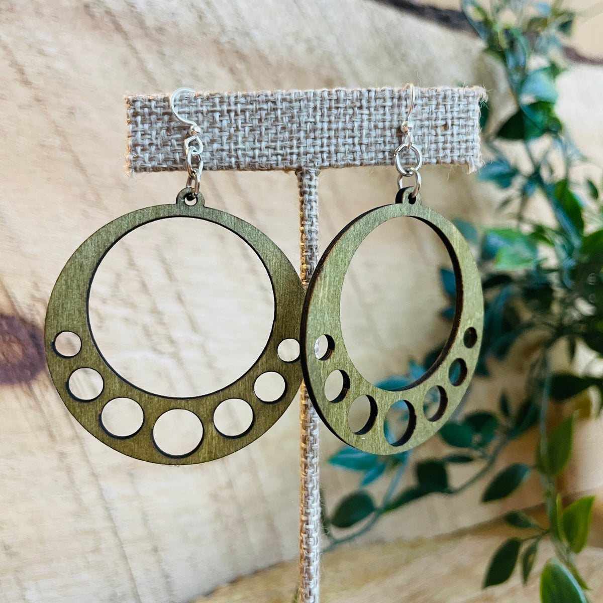 Inner Circles - Laser Cut Wooden Earrings