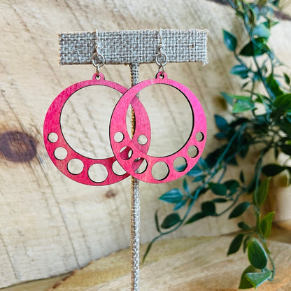 Inner Circles - Laser Cut Wooden Earrings