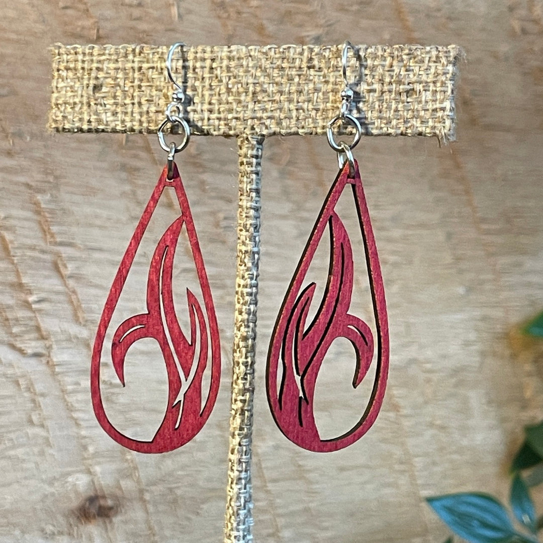 Grass Blade - Laser Cut Wooden Earring