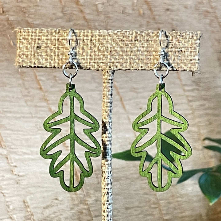 Fall Leaf - Wooden Earring