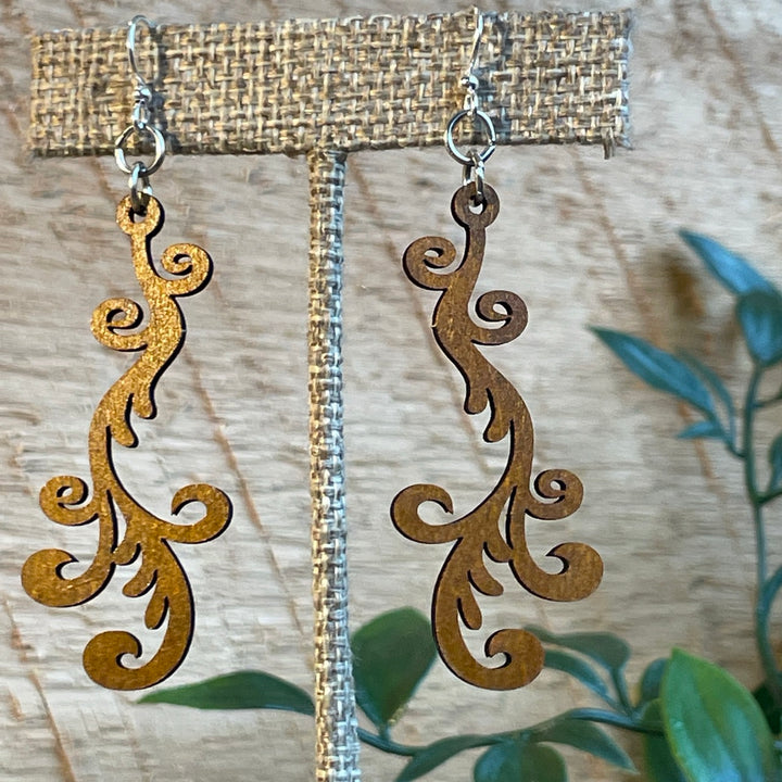 Falling Vine - Laser Cut Earring