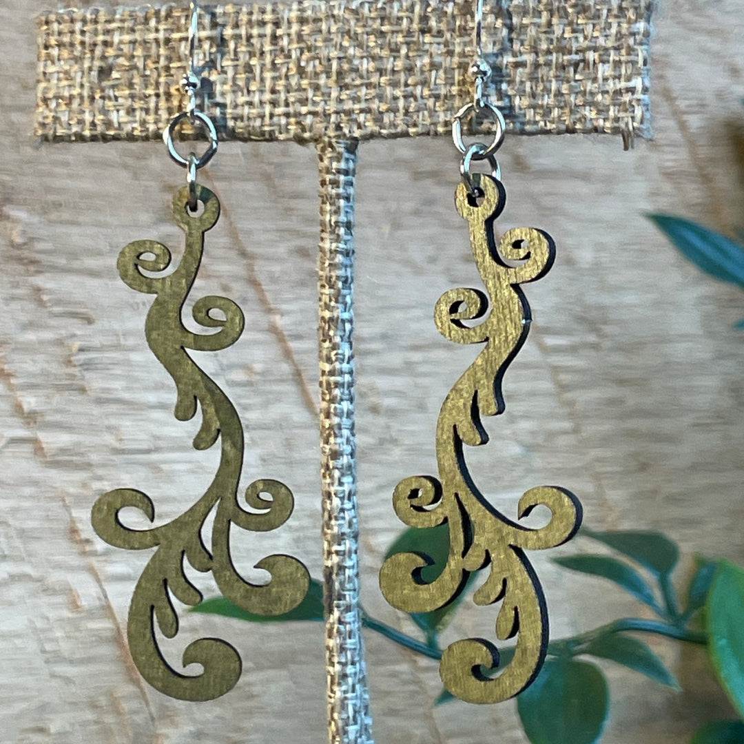 Falling Vine - Laser Cut Earring