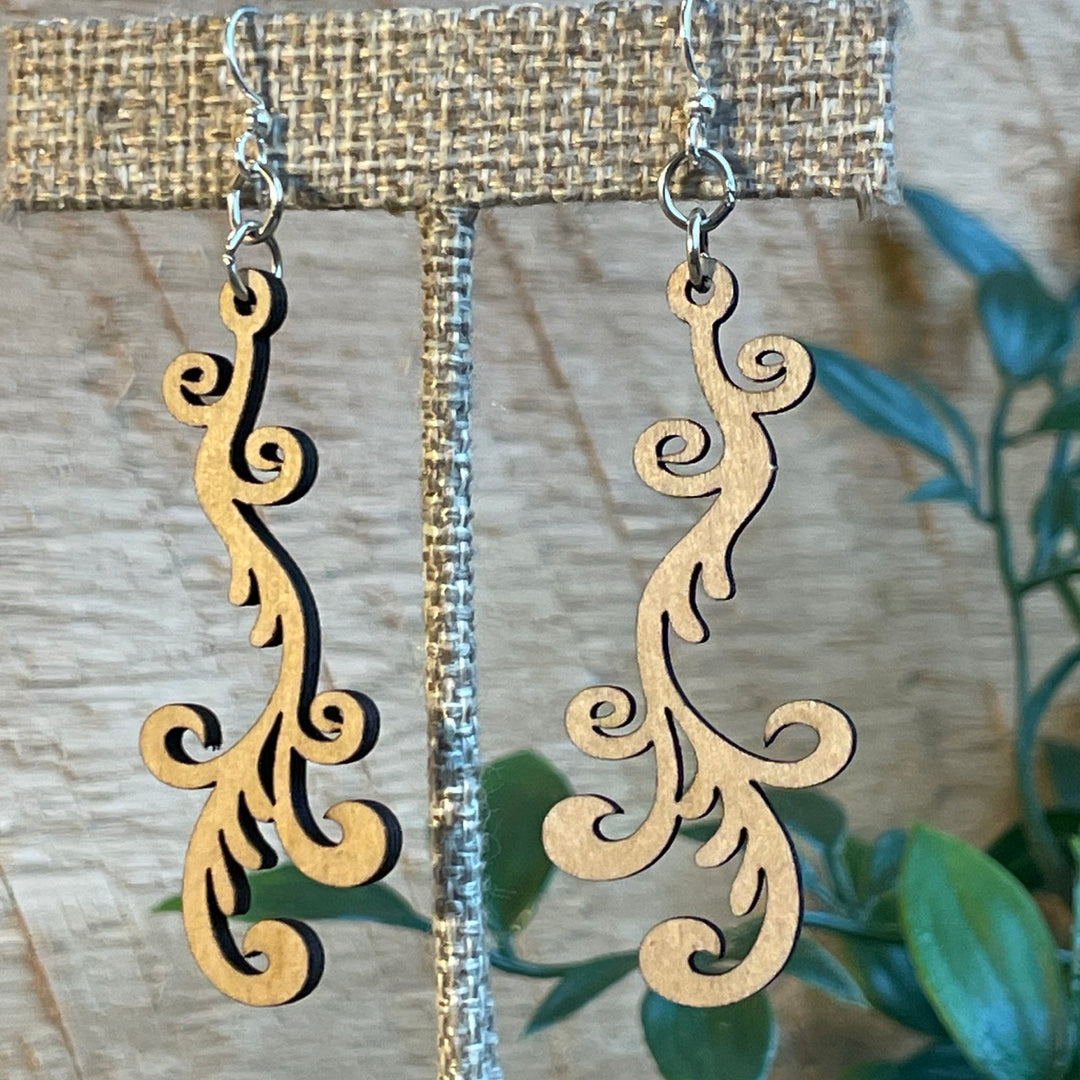 Falling Vine - Laser Cut Earring