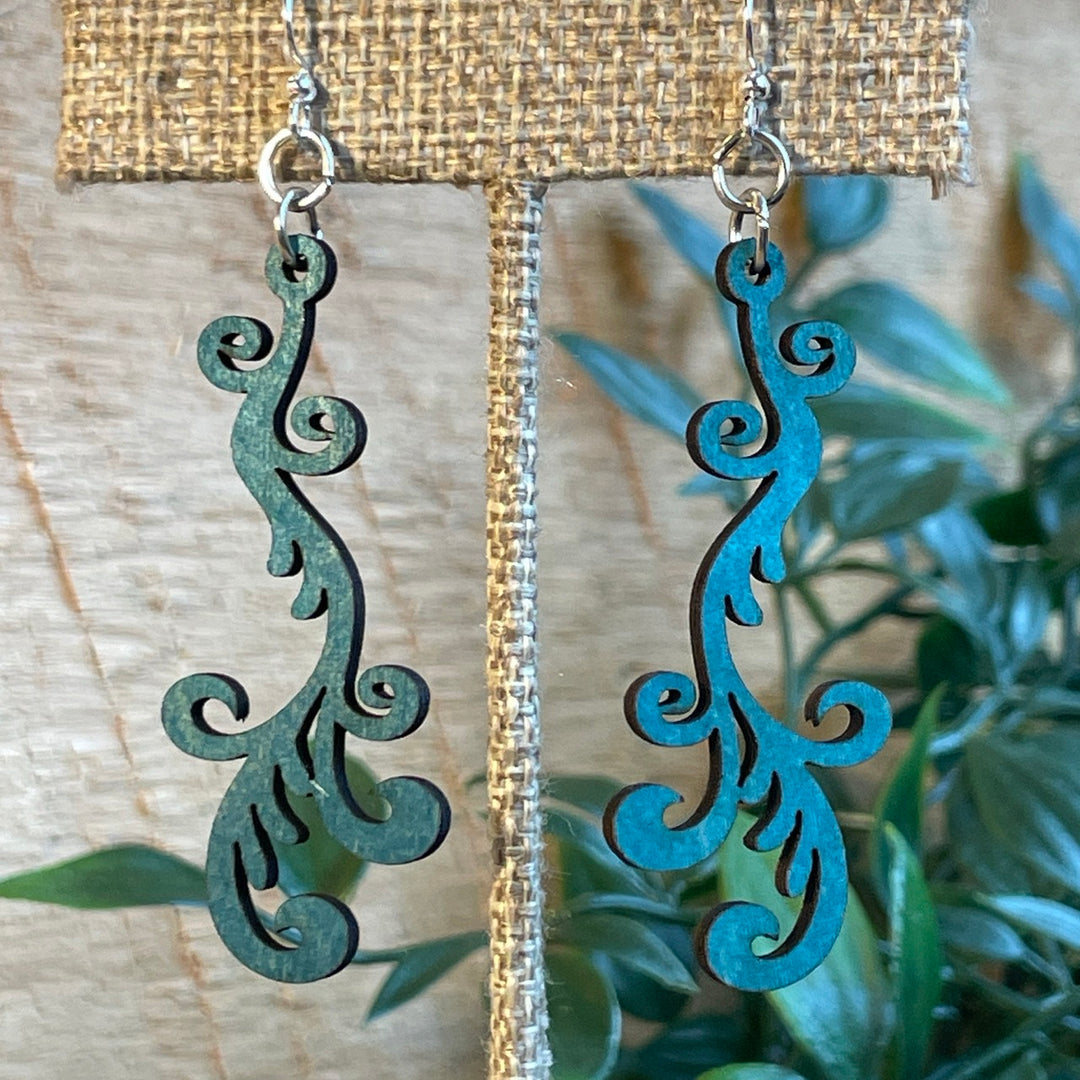 Falling Vine - Laser Cut Earring