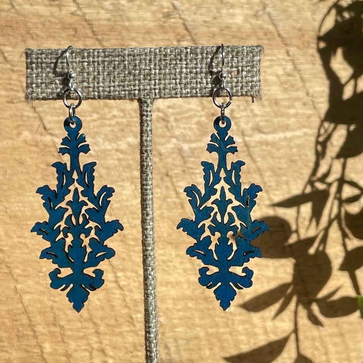 Leaf Cluster - Laser Cut Wooden Earring