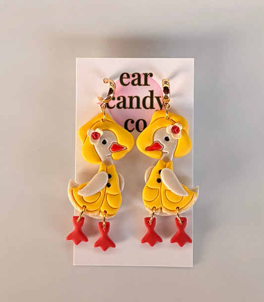 Porch Goose Earrings