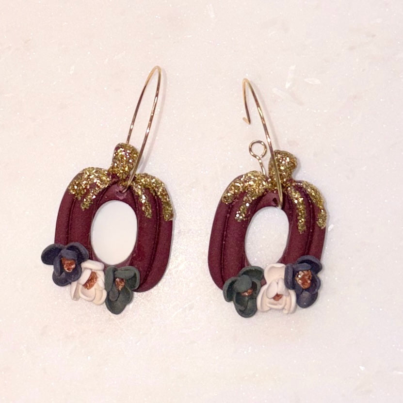 Pumpkin Hoops by Ear Candy Co.