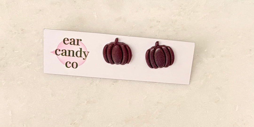 Pumpkin Studs by Ear Candy Co