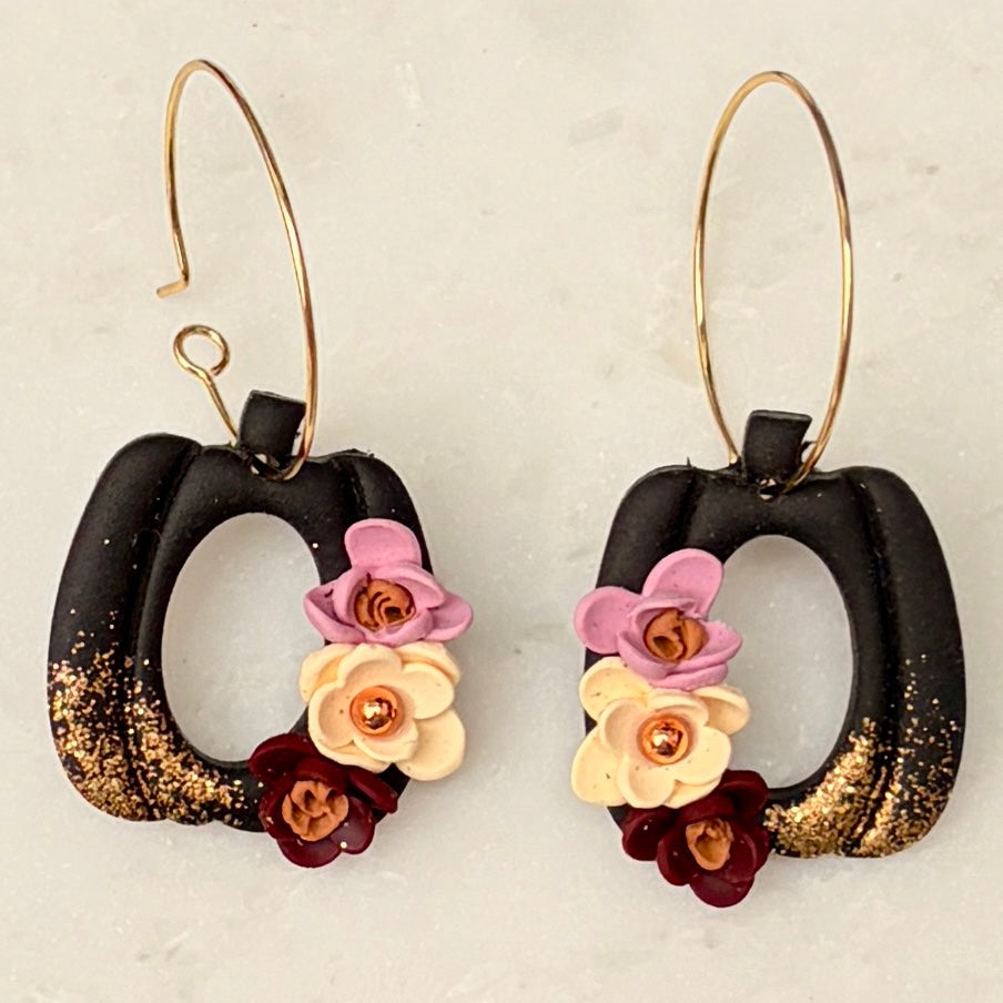 Pumpkin Hoops by Ear Candy Co.