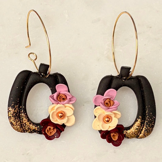 Pumpkin Hoops by Ear Candy Co.