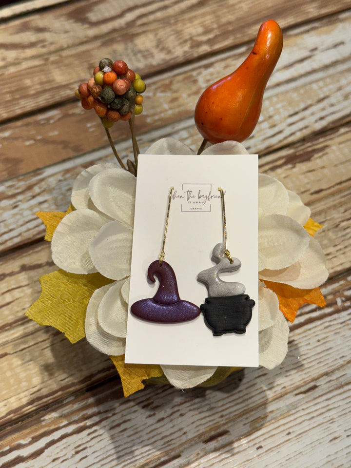 Handcrafted Witch + Cauldron Set